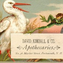 David Kimball & Co. Apothecaries, No. 36 Market Street, Portsmouth, N.H.