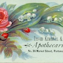 David Kimball & Co. Apothecaries, No. 36 Market Street, Portsmouth, N.H.