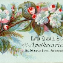 David Kimball & Co. Apothecaries, No. 36 Market Street, Portsmouth, N.H.