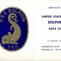 Commissioning, United States Ship Dolphin AGSS 555, 17 August 1968, Portsmouth Naval Shipyard, Portsmouth, New Hampshire.