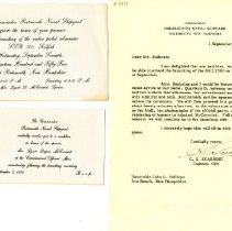Invitation and tickets for Launching of the Sailfish (SSR 572), September 7, 1955.