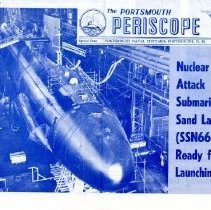 The Portsmouth Periscope, Nov. 10, 1969: Nuclear Attack Submarine Sand Lance (SSN660) Ready for Launching.