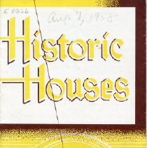 Historic Houses of Portsmouth NH and Vicinity