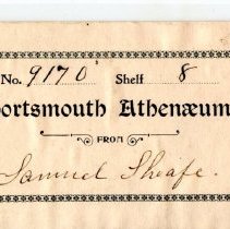 Portsmouth Athenaeum bookplates (early)