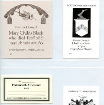 Portsmouth Athenaeum bookplates (c. 1990-2000)
