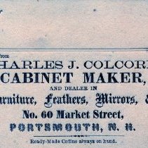 Charles J. Colcord, cabinetmaker