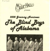 2002 Grammy nominees the Blind Boys of Alabama, Feb. 22, 2002.