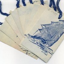 Edmund C. Tarbell prints of U.S.S. Ranger [9 gift tags]