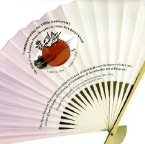Fan commemorating the 100th anniversary of the visit of the Japanese peace delegates to Green Acre Baha'i School