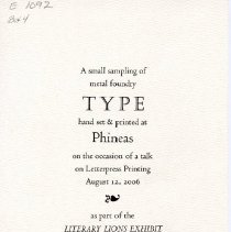 Example of Metal Foundry Type