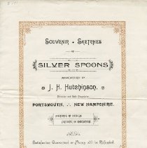 Souvenir Sketches of Silver Spoons Manufactured by J. H. Hutchinson