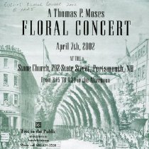 Advertisement: A Thomas P. Moses Floral Concert. April 7, 2002.