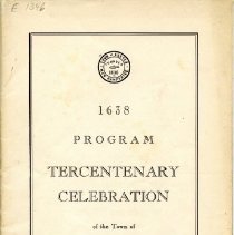 1638-1938 : program : tercentenary celebration of the Town of Exeter, New Hampshire, June 30th to July 4th, 1938.