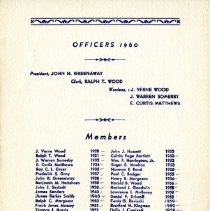 Annual Meeting of the Mechanic Fire Society (December 2, 1960)