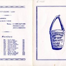 Annual Meeting of the Mechanic Fire Society (December 1, 1967)