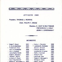 Annual Meeting of the Mechanic Fire Society (December 5, 1969)