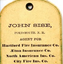 Pocket Tablet. John Sise, Insurance Agent