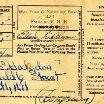 Gasoline Ration Book