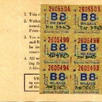 Gasoline Ration Book