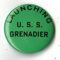 Submarine Launching Pin: U.S.S. Grenadier.
