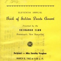 Eleventh Annual Book of Golden Deeds Award