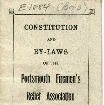 Constitution and Bylaws of the Portsmouth Firemen's Relief Association