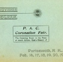 Souvenir  Program P.A.C. Coronation Fair