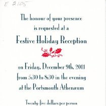 Festive Holiday Reception, 2011