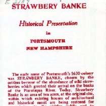 Strawbery Banke: Historical Preservation in Portsmouth, New Hampshire