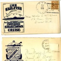 Album of Decorated Envelopes Prepared for Launching Invitations and Other Naval Celebrations