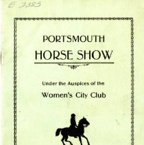 Portsmouth Horse Show, under the auspices of the Women's City Club, July 27, 1935, Badger Farms, Portsmouth, N.H.