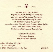 Ferris Bavicchi Ephemera Collection, September-December, 1981.