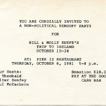 Ferris Bavicchi Ephemera Collection, September-December, 1981.