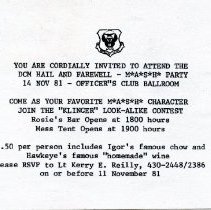 Ferris Bavicchi Ephemera Collection, September-December, 1981.