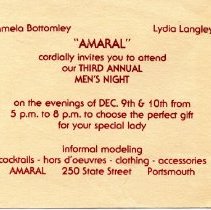 Ferris Bavicchi Ephemera Collection, September-December, 1981.