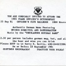 Ferris Bavicchi Ephemera Collection, September-December, 1981.