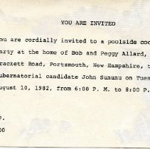 Ferris Bavicchi Ephemera Collection, July-August,1982.