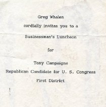 Ferris Bavicchi Ephemera Collection, July-August,1982.