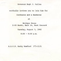 Ferris Bavicchi Ephemera Collection, July-August,1982.