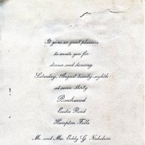 Ferris Bavicchi Ephemera Collection, July-August,1982.