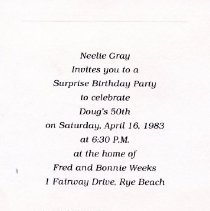 Ferris Bavicchi Ephemera Collection, March-April, 1983.