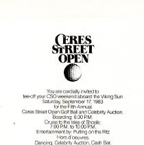 Ferris Bavicchi Ephemera Collection, September-October, 1983.