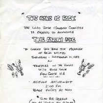 Ferris Bavicchi Ephemera Collection, September-October, 1983.