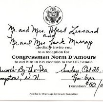 Ferris Bavicchi Ephemera Collection, September-October, 1984.