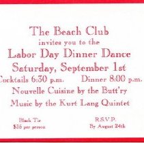 Ferris Bavicchi Ephemera Collection, September-October, 1984.