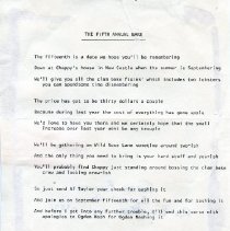 Ferris Bavicchi Ephemera Collection, September-October, 1984.