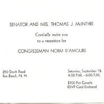 Ferris Bavicchi Ephemera Collection, September-October, 1984.