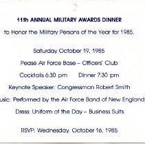 Ferris Bavicchi Ephemera Collection, September-October, 1985.