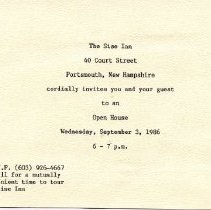 Bavicchi Ephemera Collection, September, 1986.