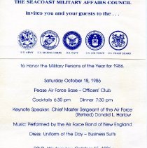 Bavicchi Ephemera Collection, October, 1986.